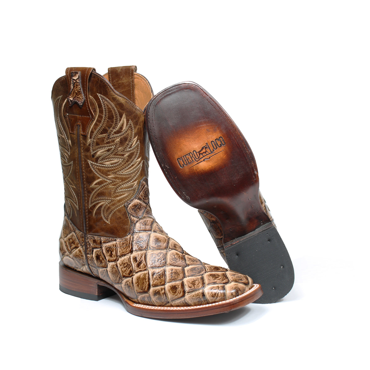 Pineapple Hawaiian Print Men's Boots